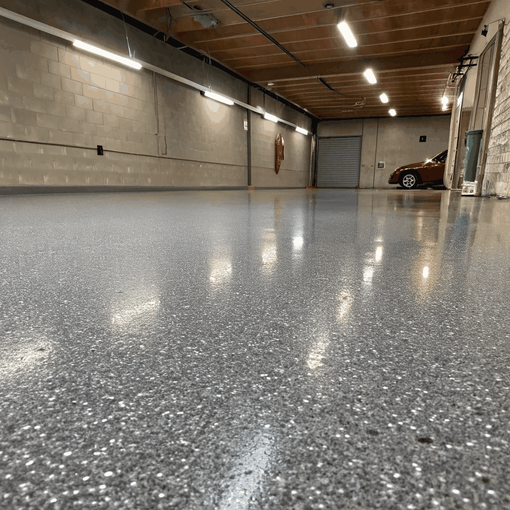 Garage floor epoxy finish